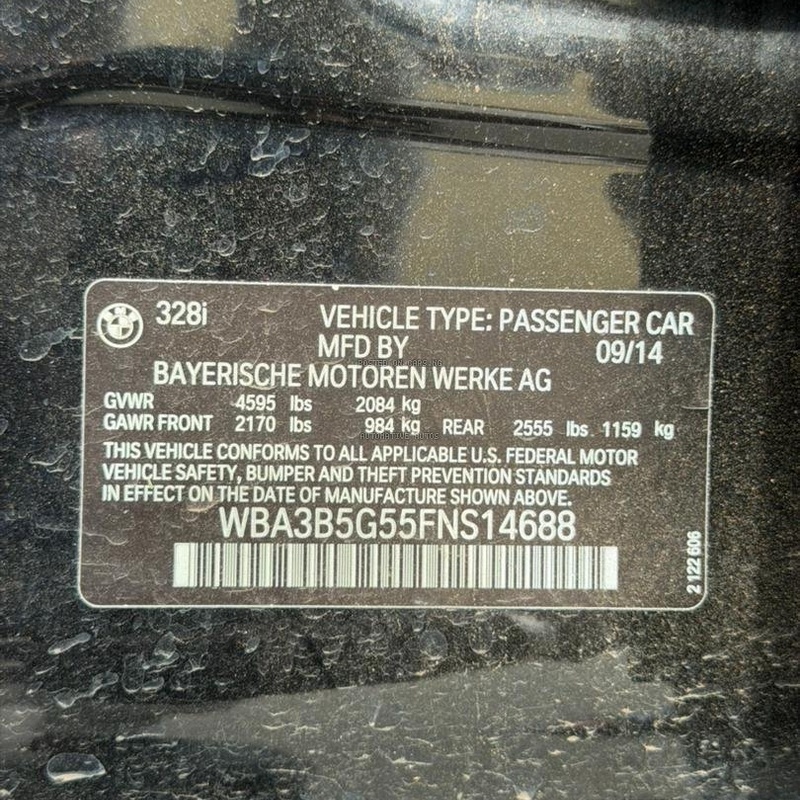 FOREIGN USED 2015 BMW 328i WITH DUTY IN ABUJA image