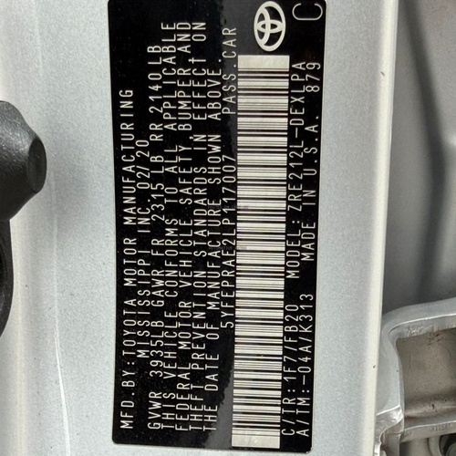 FOREIGN USED 2020 TOYOTA COROLLA WITH DUTY IN ABUJA