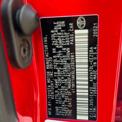 FOREIGN USED 2021 TOYOTA CAMRY SE KEYLESS
