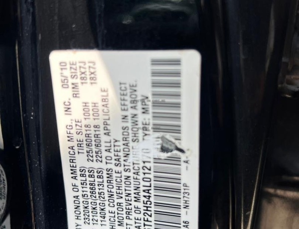 2010 USED HONDA CROSSTOUR FOR SALE IN LAGOS