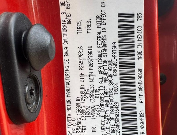 Foriegn Used 2016 Toyota Tacoma In Abuja