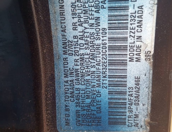 Nigerian Used Toyota Matrix 2004 for Sale In Epe Lagos