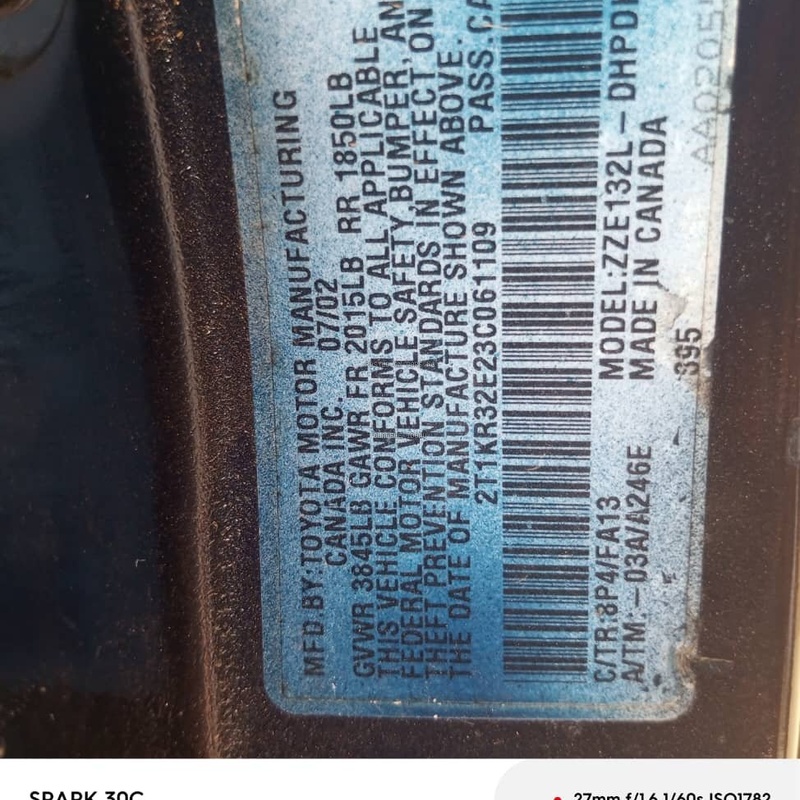 Nigerian Used Toyota Matrix 2004 for Sale In Epe Lagos image