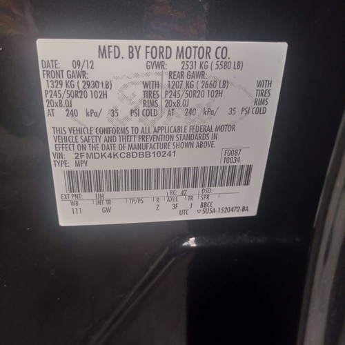 Ford Edge 2012 For Sale