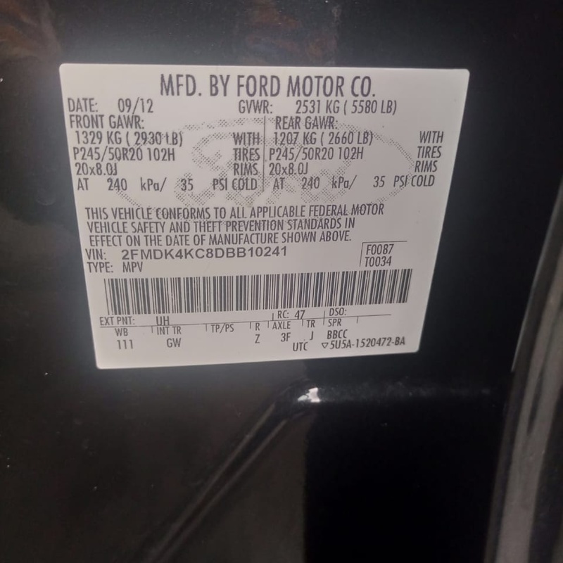 Ford Edge 2012 For Sale image