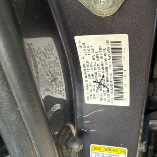 DIRECT BELGIUM (TOURING)  2014 HONDA ACCORD EXL FOR SALE IN KANO