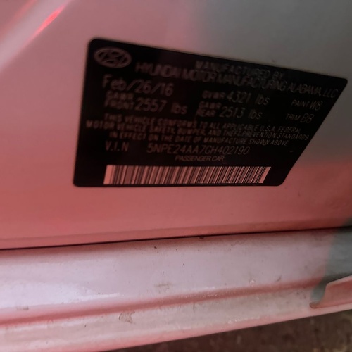 DISTRESS DISTRESS   2016 HYUNDAI SONATA FOR SALE IN KANO