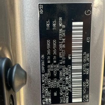 DISTRESS  LEXUS LX600 2022 FOR SALE IN ABUJA