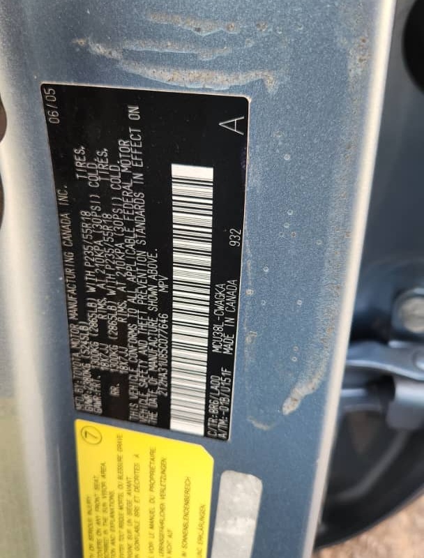 Foreign Used 2005 Lexus RX330 for Sale In Lagos image