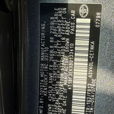 FOREIGN USED   2010 TOYOTA CAMRY VENZA ENGİNE FOR SALE IN ABUJA