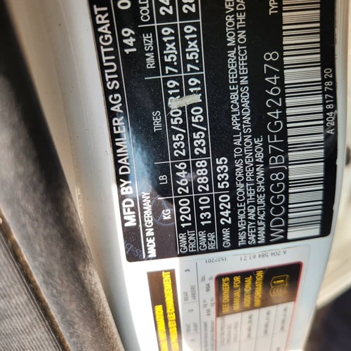 Foreign Used 2015 Mercedes-Benz GLK 350 In Lagos