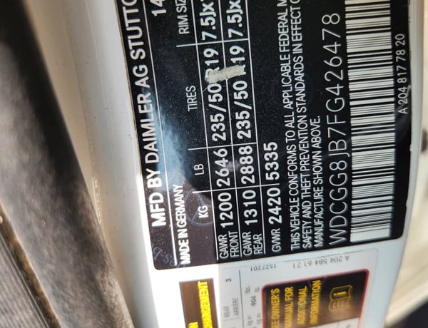 Foreign Used 2015 Mercedes-Benz GLK 350 In Lagos