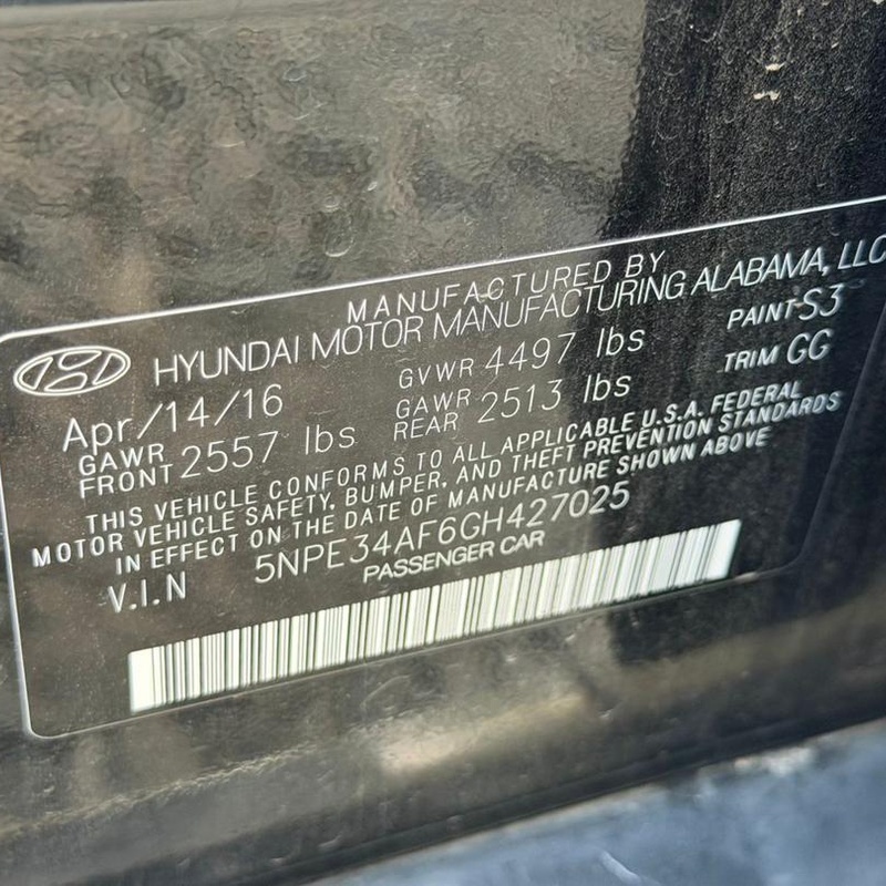 FOREIGN USED   2016 HYUNDAI SONATA FOR SALE IN ABUJA image