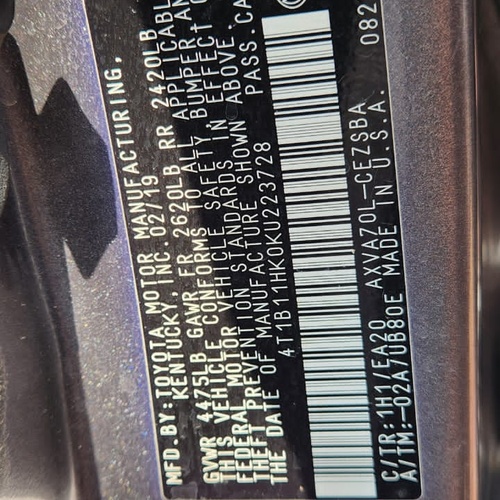 Foreign used 2019 Camry SE for Sale In Abuja