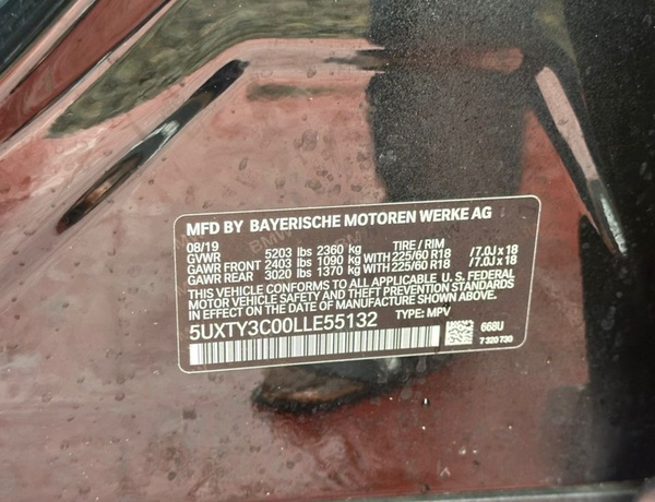 Foreign Used 2020 BMW X3 XDrive for Sale In Abuja