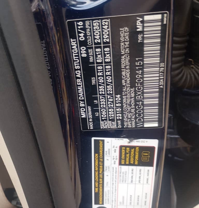 Foreign Used Mercedes Benz GLC 300 2016 model for Sale In Rivers image