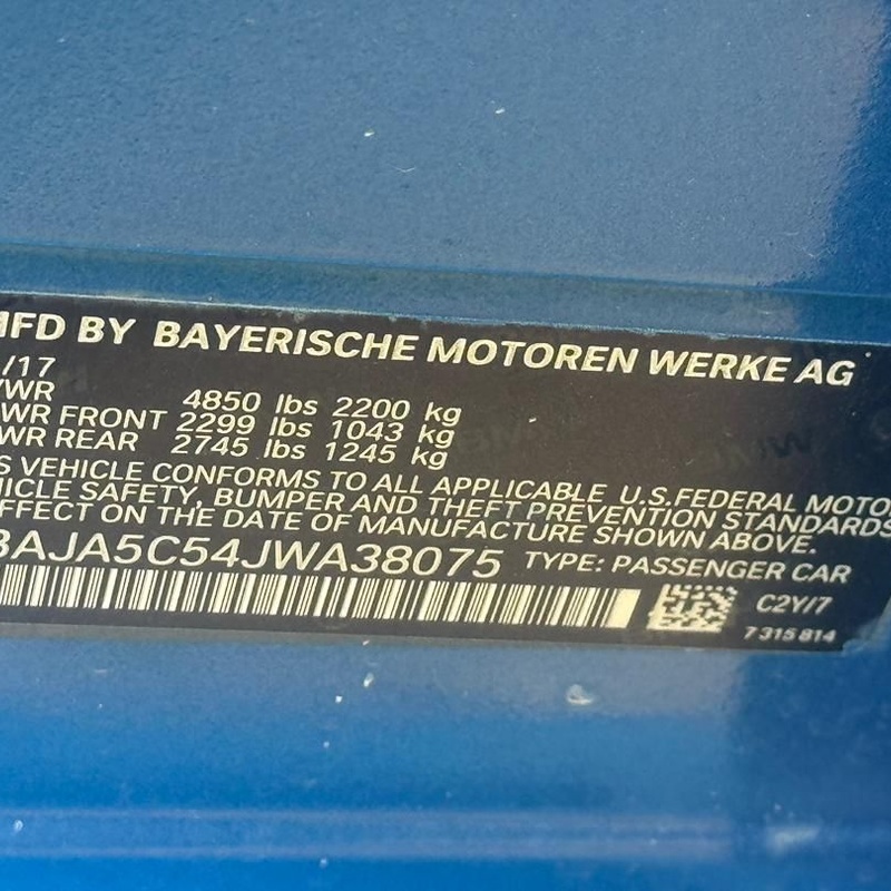 GOOD DEAL(EXTREMELY CLEAN)  2018 BMW 530i FOR SALE IN ABUJA image