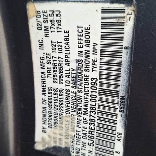Honda CRV 2008 (USA Spec) for Sale In Lagos