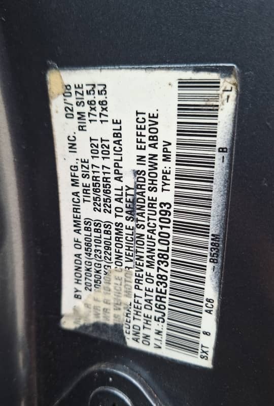 Honda CRV 2008 (USA Spec) for Sale In Lagos image
