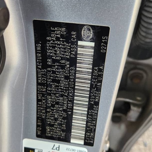 Reg 2015 Toyota Camry Sport for Sale In Lagos