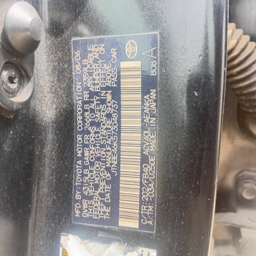 Toyota Camry 2007 Used Non-Registered for Sale In Lagos