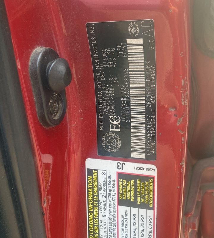 Toyota Corolla 2010 for Sale In Lagos image