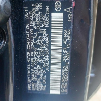 Toyota Corolla 2012 Direct Tokunbo