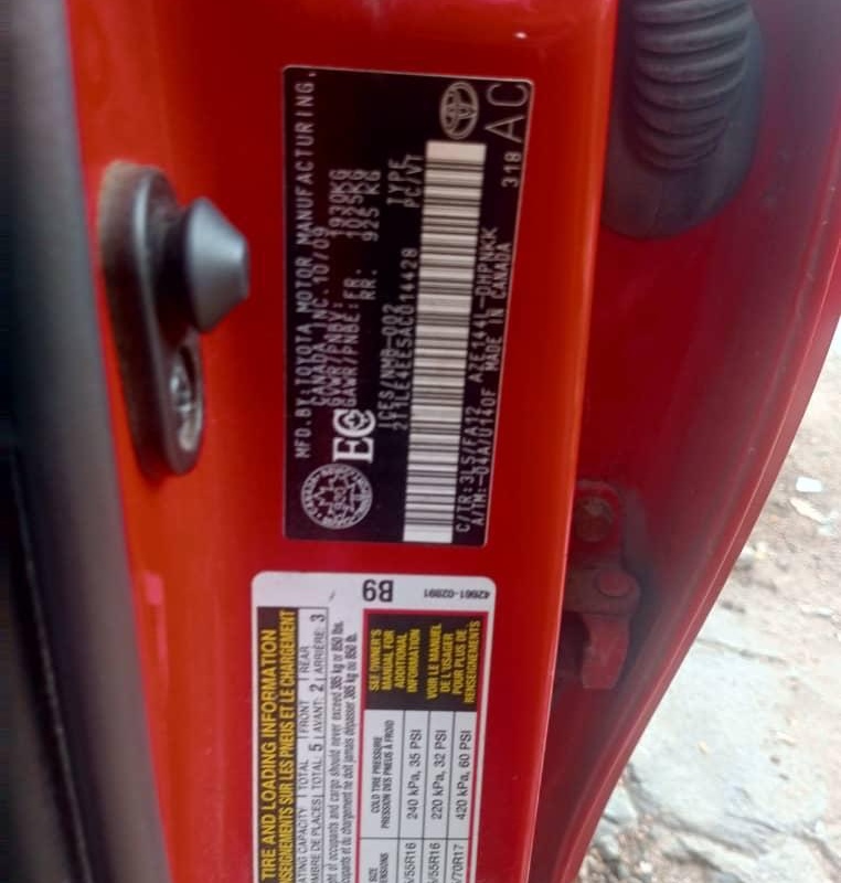 Foreign Used Toyota Matrix 2008  In Apapa image