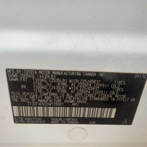 Toyota RAV4 2012 for Sale in Lagos