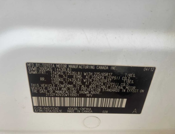 Toyota RAV4 2012 for Sale in Lagos