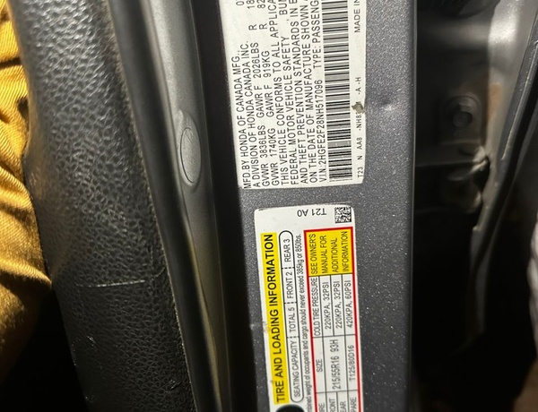 UNREGISTERED & NO DUTY   2021 HONDA CIVIC FORSALE